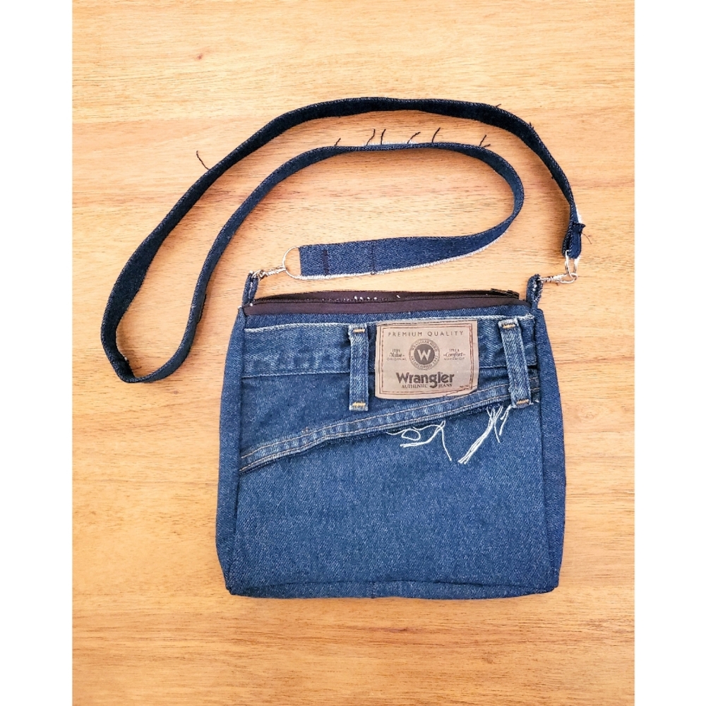 Denim Crossbody Grunge Retro, Cust…